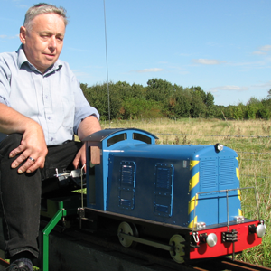 A custom made battery powered loco