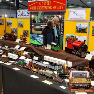 Exhibiting members models at the Garden Rail show