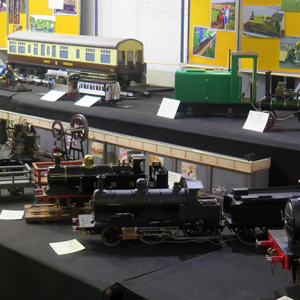 Exhibiting members models at the Midlands Model Engineering Exhibition